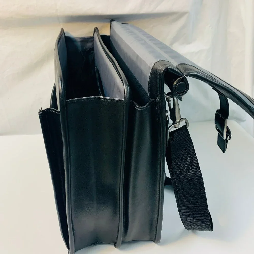 Samsonite Black Leather Portfolio Briefcase